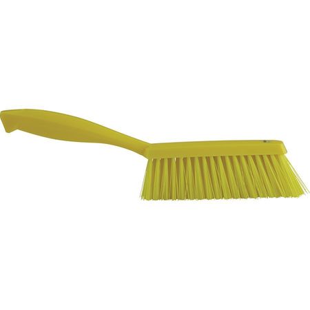 Remco 1 19/32 in W Bench Brush, Medium, 6 1/2 in L Handle, 6 1/2 in L Brush, Yellow, Plastic 45896
