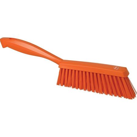 Remco 1 19/32 in W Bench Brush, Medium, 6 1/2 in L Handle, 6 1/2 in L Brush, Orange, Plastic 45897