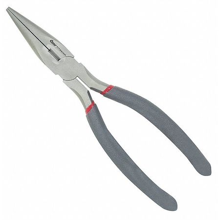 Clauss Needle Nose Plier, 8 in., Serrated 18431