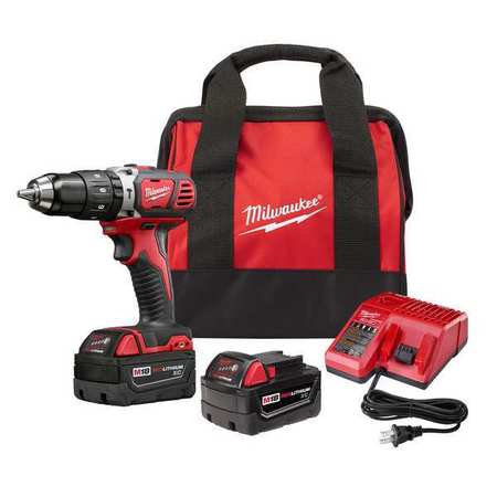 MILWAUKEE TOOL M18 Compact 1/2" Hammer Drill/Driver Kit 2607-22CT