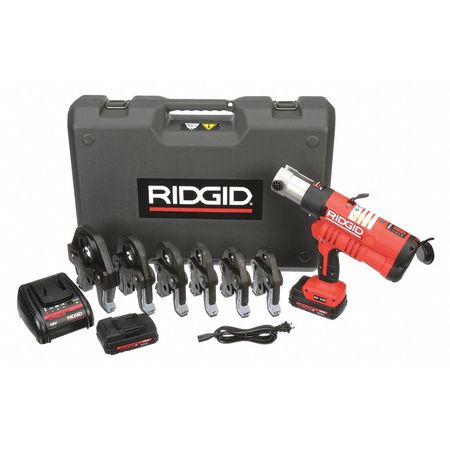 Ridgid Pressing Tool, 1/2 to 2 In, 18 Volts 43358