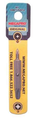 MEGAPRO Screwdriver Replacement Bit, Phillips PD0-3-C-B