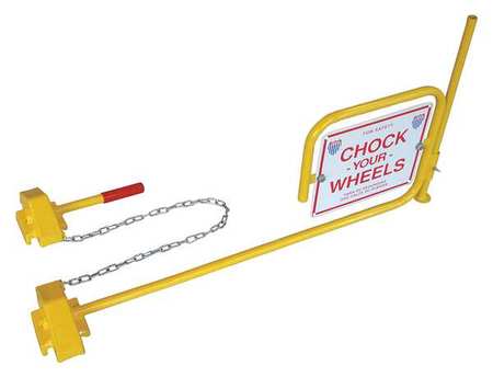 ZORO SELECT Rail Car Wheel Chocks and Flag 22XW92