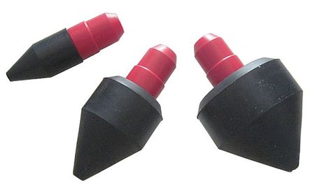SPEEDAIRE Air Gun Nozzle Set, 3 Piece, Rubber Tips 22YK70