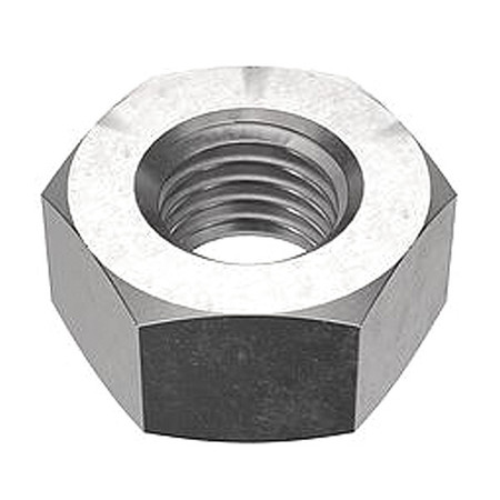 Zoro Select Hex Nut, 3/4"-10, 316 Stainless Steel, Not Graded, Plain, 41/64 in Ht, 20 PK U55080.075.0001