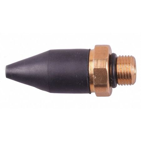 Speedaire Air Gun Nozzle, 1 In L, Brass, 7/16-20 UNF 22YK69