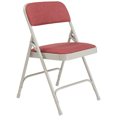 National Public Seating Folding Chair, Cabernet, 18-3/4 In., PK4 2208