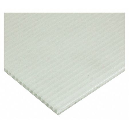 Crownhill Corrugated Plastic Sheets, 48 x 96", Natural, 4mm thick G-8150