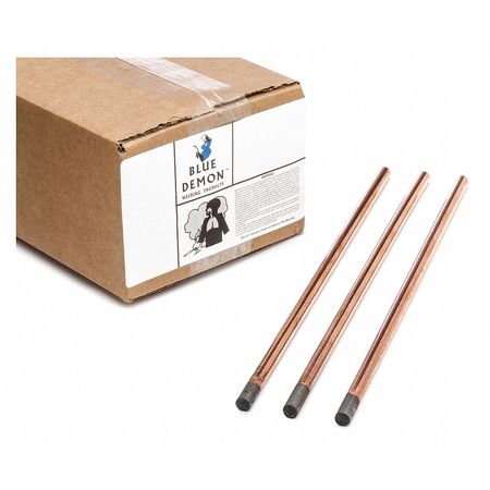 BLUE DEMON Gouging Carbons, Copper, 5/32x12", PK100 ACGE-CC-532