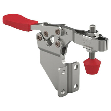DE-STA-CO Hold-Down Clamp, Steel, Red Handle 225-UF