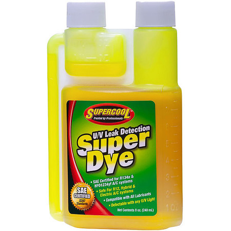 Supercool UV Leak Detection Dye, Green, Size 8 oz. 22816
