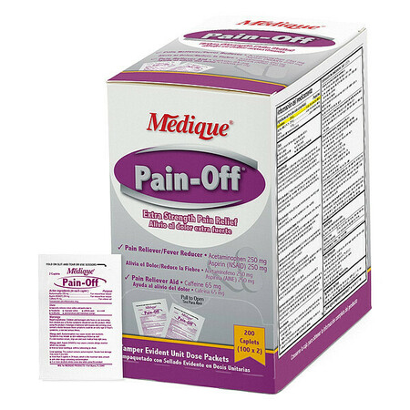 Zoro Select Pain Relief, Tablet, 565mg Size, PK200 22847