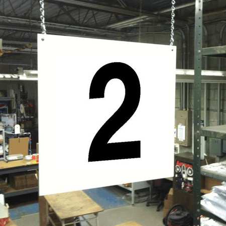 STRANCO Hanging Aisle Sign, Legend 2 HPS-FS1212-2