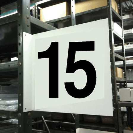 STRANCO Projecting Aisle Sign, Legend 15, HPS-2W1412-15 HPS-2W1412-15