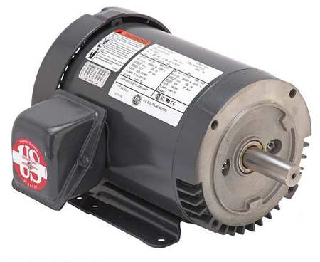 U.S. MOTORS 3-Phase General Purpose Motor, 15 HP, 215TC Frame, 208-230/460V AC Voltage, 3,600 Nameplate RPM U15P1DFC