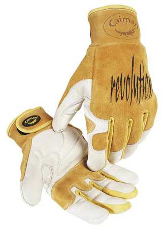 Caiman TIG Welding Gloves, Cowhide Palm, L, PR 1828-5