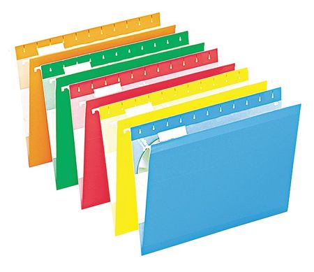 PENDAFLEX Hanging File Folders, Assorted, PK25 PFX415215ASST