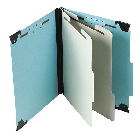 Zoro Select Hanging Classification Folders 8-1/2" x 11", Blue PFX59252