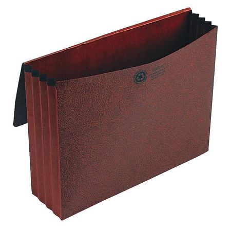 Zoro Select Expandable File Wallet 8-1/2 x 11" Red, 3-1/2" Expansion PFX1053ELOX