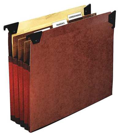 PENDAFLEX Box Hanging File Folders 8-1/2" x 11", Red, Pk5 PFX45422