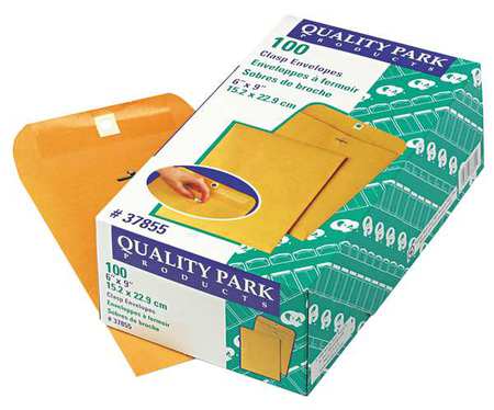 Quality Park Catalog Envelope, Light Brown, Kraft, PK100 QUA37855