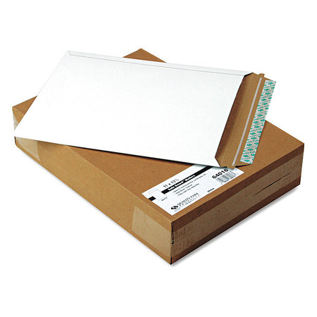 QUALITY PARK Photo/Doc Envelope, Wht, Fiberboard, PK25 QUA64016