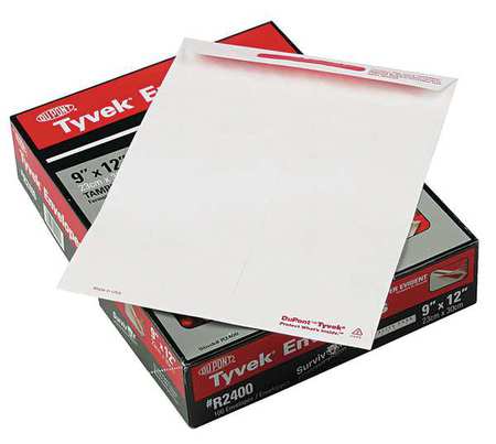 QUALITY PARK Tamper Indicating Envelope, Wht, PK100 QUAR2400