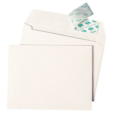 QUALITY PARK Invitation Envelope, White, Paper, PK50 QUA10742