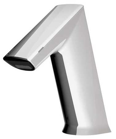 SLOAN Sensor Single Hole Mount, 1 Hole Angled Straight Bathroom Faucet, Polished chrome EFX200.002.0000