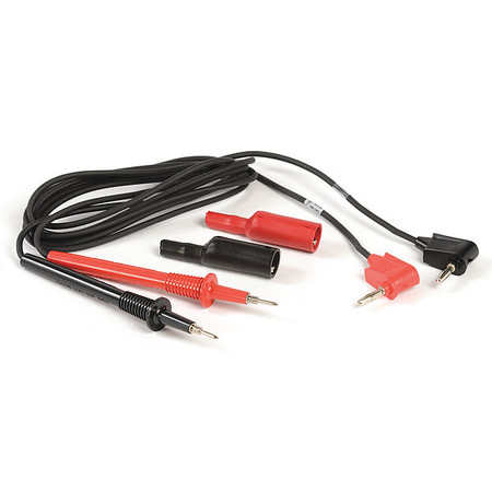 Simpson Electric Test Leads, 48 In. L, 1000VAC, Red/Black 00125