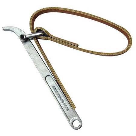 WESTWARD Strap Wrench, 1 to 6 3/10 In., 22 In. L 23M601
