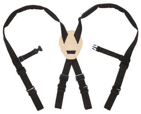 CLC WORK GEAR Tool Suspenders, Tool Belt Suspenders, Black, Nylon, 0 Pockets 5122