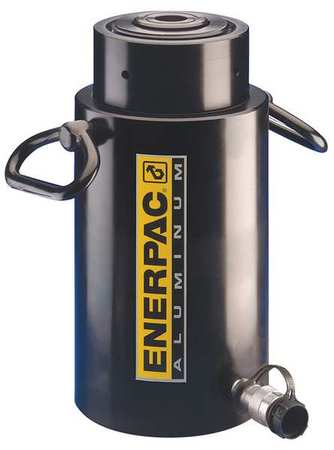 ENERPAC RACL504, 54.9 ton Capacity, 3.94 in Stroke, Aluminum Lock Nut Hydraulic Cylinder RACL504
