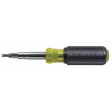 Klein Tools Phillips, Slotted, Square, Schrader Valve Insertion, Core Removal Bit 7 3/4 in, , Num. of pieces:7 32527