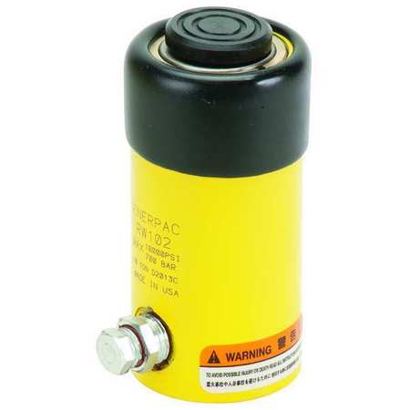 ENERPAC RW102, 11180 lbs Capacity, 2.18 in Stroke, General Purpose Hydraulic Cylinder, Cylindrical Model RW102