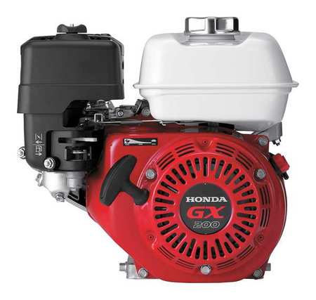 Honda Gas Engine, Recoil Start, 3.3 qt. Fuel Cap GX200QX2