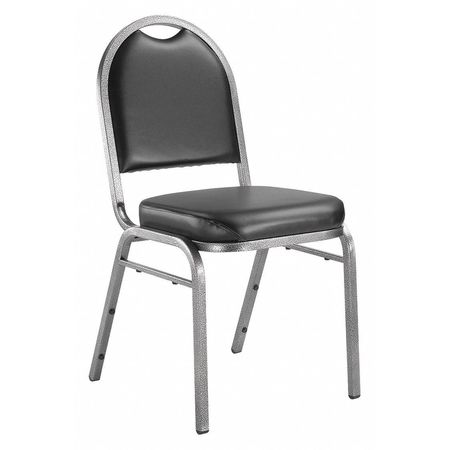 National Public Seating Stacking Chair, 9200 Series, Vinyl Black 9210-SV