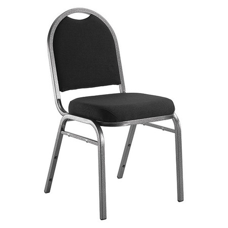 National Public Seating Stacking Chair, 9200 Series, Fabric Black 9260-SV