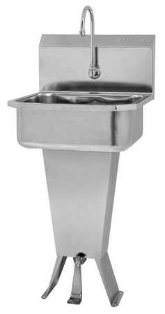 SANI-LAV Hand Sink, With Faucet, 19 In. L, 18 In. W 5011