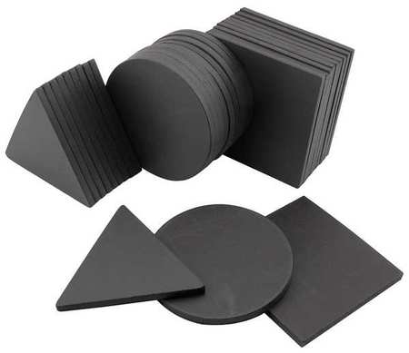 MASTER MAGNETICS Magnetic Shapes, Charcoal, PK30 7257