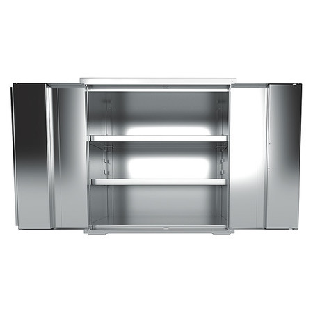 Jamco 18 ga. 304 Stainless steel Storage Cabinet, 36 in W, 37 in H, Stationary KE136