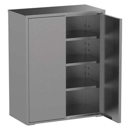 JAMCO 18 ga. 304 Stainless steel Storage Cabinet, 36 in W, 61 in H, Stationary KF136