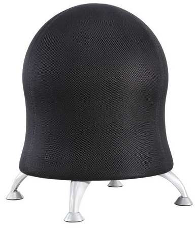 SAFCO Ball Chair, Mesh, 23" Height, No Arms, Black 4750BL
