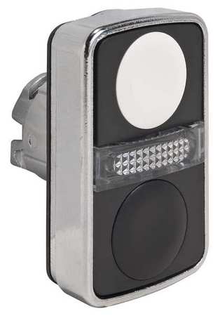 SCHNEIDER ELECTRIC Illuminated Multi-Head Operator, 22 mm, Rectangular ZB4BW7A1720