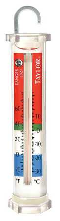 TAYLOR Food Srv Thermometer, -20 to 60, Analog 5927