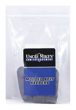UNCLE MIKES Belt Keeper, Polymer, Black 88653