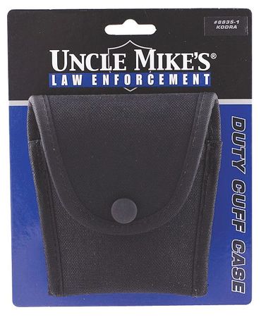 UNCLE MIKES Handcuff Case, Black, Nylon, Duty Cuff 88351