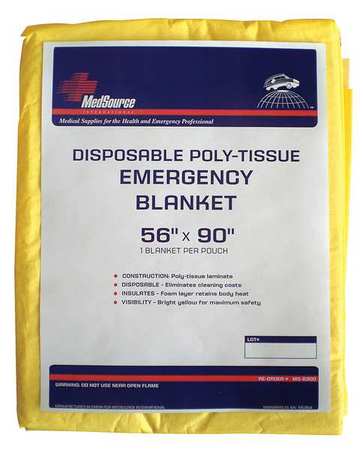 MEDSOURCE Poly Tissue Blanket, 56x90, PK24 MS-B300