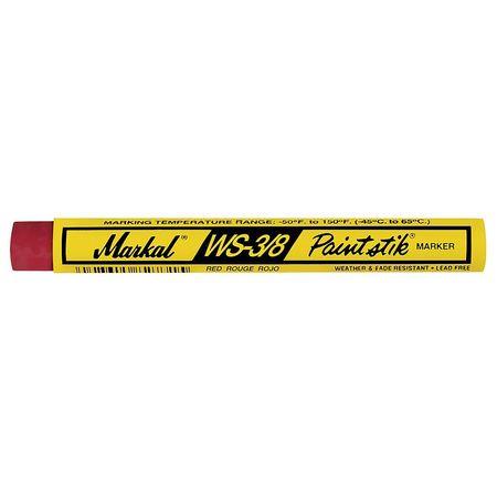 Markal Paint Crayon, Medium Tip, Red Color Family, 12 PK 82422