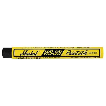 Markal Paint Crayon, Medium Tip, Black Color Family, 12 PK 82423